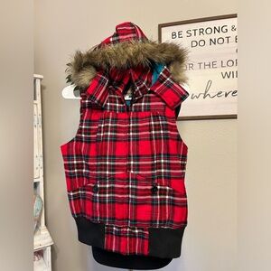 Fresh Brewed girl red plated jacket